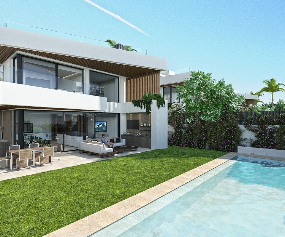 Brand-new beachside villa in a gated community between Puerto Banús and San Pedro Beach