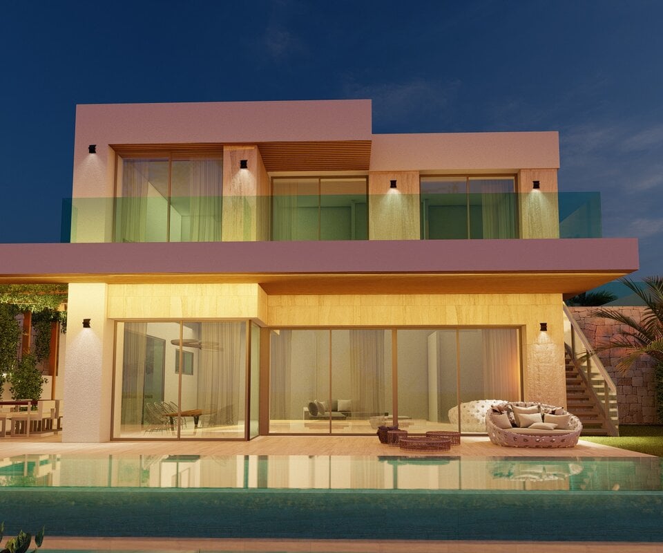 17 Unique &amp; Exclusive Detached Villas with panoramic views to the golf and the sea