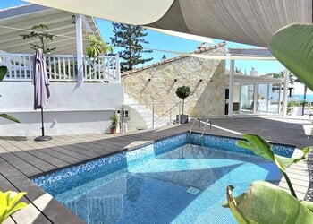 Refurbished beachfront villa with private pool and sea views in Bahía Dorada