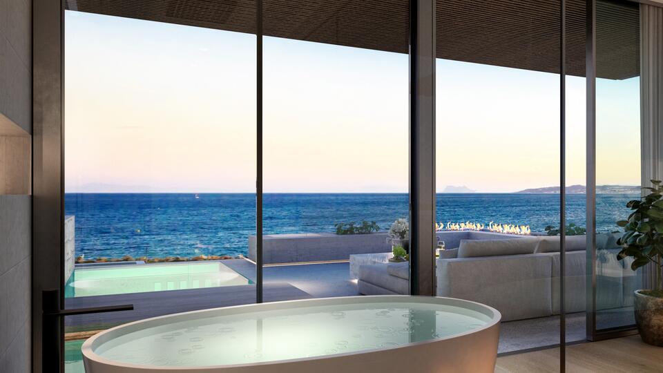 Exquisite development of front line beach apartments in Estepona