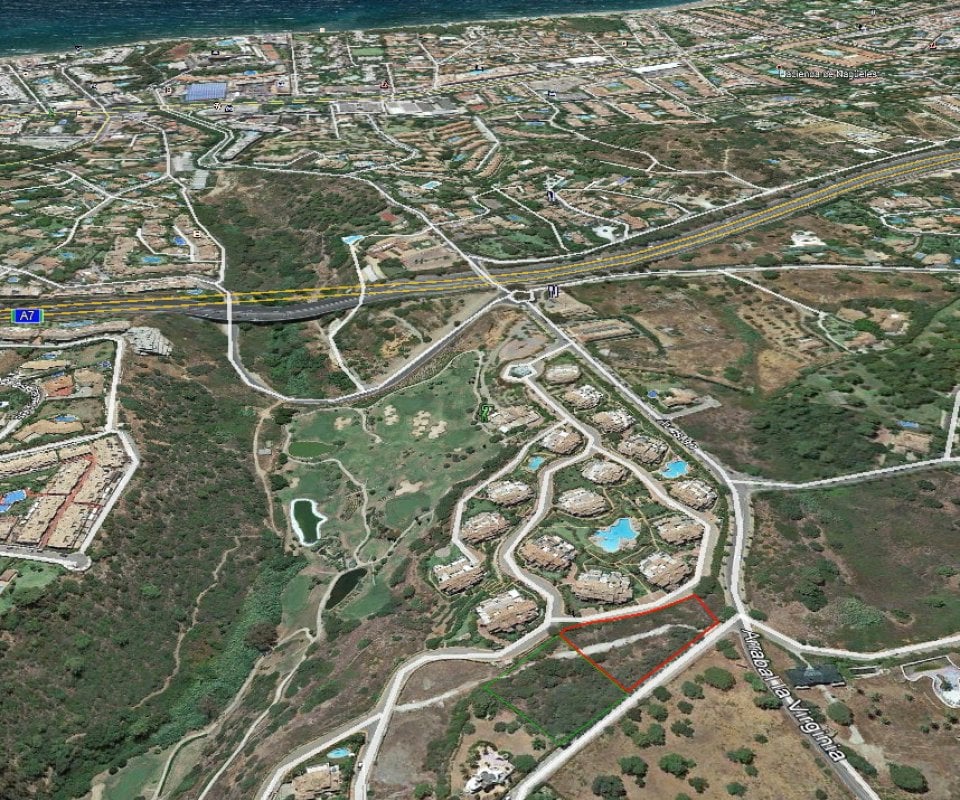 Terrain dans un quartier recherché de la Golden Mile de Marbella.